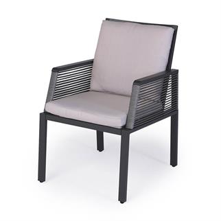 Nuu Garden Kuta Anthracite Dining Chair with Arms