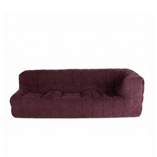 Ligne Roset Kashima Aubergine Large Left-Arm 3-Seater Sofa