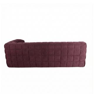 Ligne Roset Kashima Aubergine Large Left-Arm 3-Seater Sofa