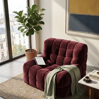 Ligne Roset Kashima Lie De Vin Koltuk