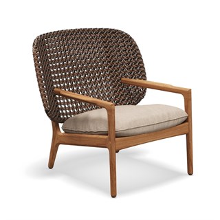 Gloster Kay Brindle Wicker Alçak Sırtlı Koltuk