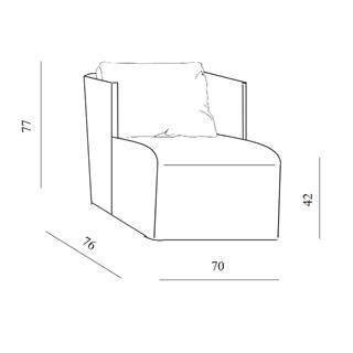 Meridiani Keeton Fit Dover Armchair