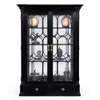 Jonathan Charles Kensington Black Display Cabinet