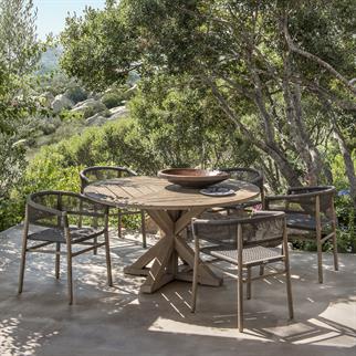 Ethimo Kilt Dark Grey Bahçe Yemek Sandalyesi