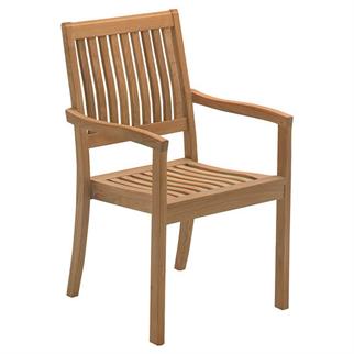 Gloster Kingston Teak Kollu Sandalye