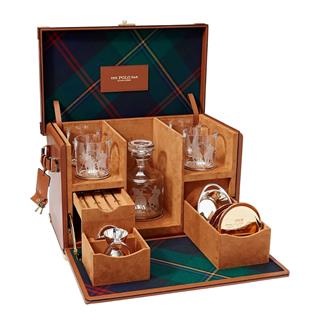 Ralph Lauren Kipton Brown Cocktail Set