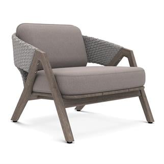 Ethimo Knit Light Grey Lounge Chair