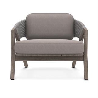 Ethimo Knit Light Grey Lounge Chair