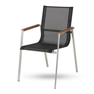 Corner Black Armchair