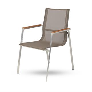 Corner Taupe Armchair
