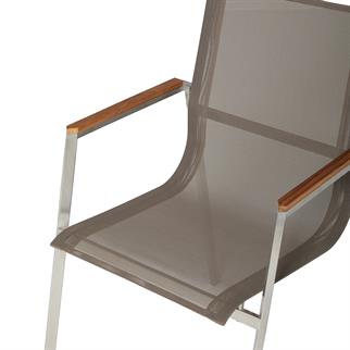 Corner Taupe Armchair