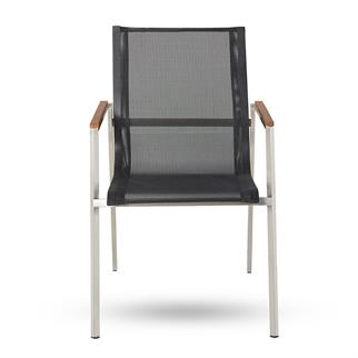 Corner Black Armchair