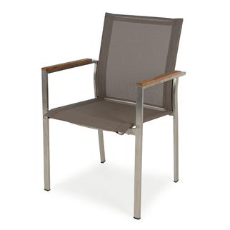 Corner Taupe Armchair