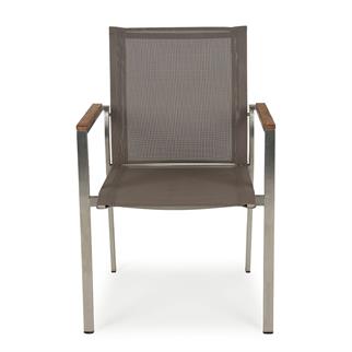 Corner Taupe Armchair