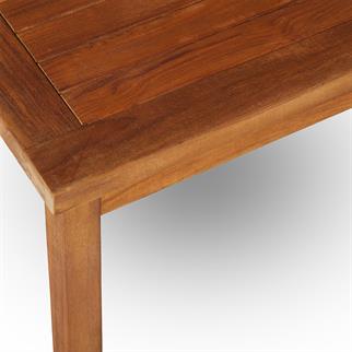 Kayu Teak Kare Yağlı Teak Yan Sehpa