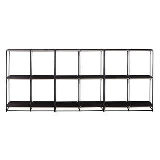 Ligne Roset La Bibliothèque Fil Black 3-Module Shelving Unit