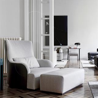 Liu Kuoio Berjer-Fabric Padang 03 (Silver)-External Saddle Leather Color Beige 08-(LIUKUOIOPOL)