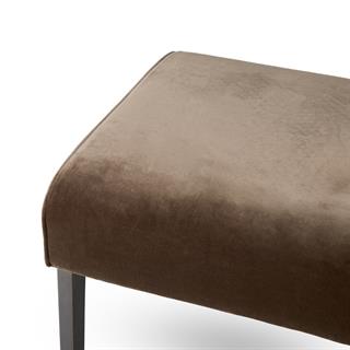 Long Island Puf-Kumaş Harald 3-Chamois (4321)-Ayak Anthracıte-Staıned Solıd Beech-(Grade E)