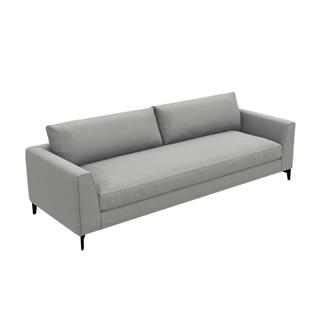 Louis Up Kanepe (260 cm)-Legs Matt Black-Fabric Nassau 08-(Compact)