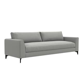 Louis Up Kanepe (260 cm)-Legs Matt Black-Fabric Nassau 08-(Compact)