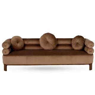 Mitchell Gold+Bob Williams Lucy Velvet Sepia Üçlü Kanepe