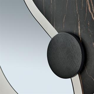 Luxor Ayna (70)-Bronze Mirrored (C301)-Marble Calacatta Glossy (CM012)-Decorative Detail Veneer Walnut (L036)