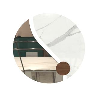 Bontempi Luxor Silver Yuvarlak Ayna