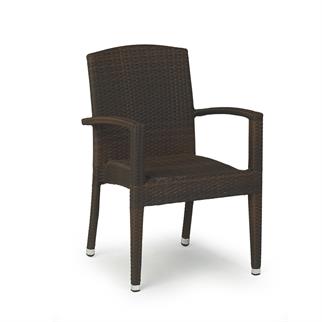 Brightmax Materal Brown Kollu Sandalye