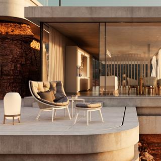 Dedon Mbrace Alu Seville Puf