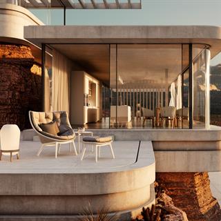 Dedon Mbrace Alu Sea Salt Puf