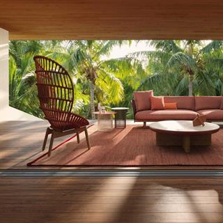 Kettal Mesh Corten Yan Sehpa