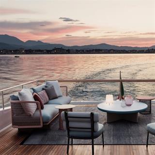 Kettal Mesh Manganese Yuvarlak Yan Sehpa