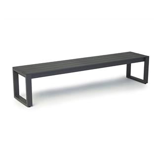 Anthracite Metal Bench