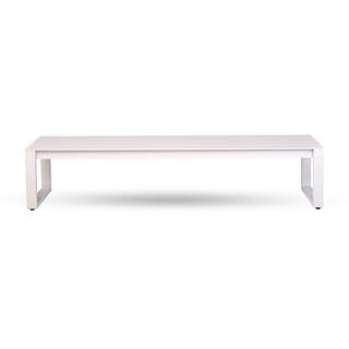 White Metal Bench