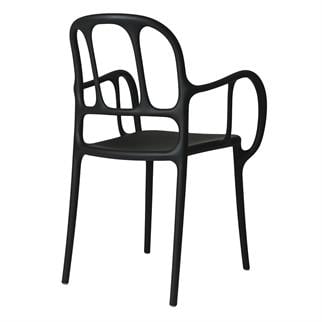 Magis Mila Black Bahçe Sandalyesi