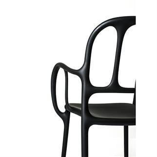 Magis Mila Black Bahçe Sandalyesi