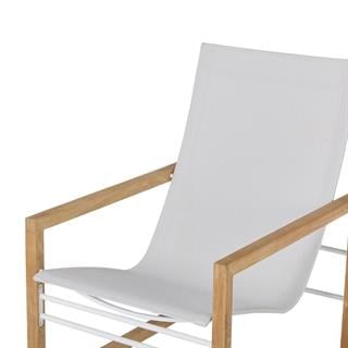 Alfresco Milan White Koltuk