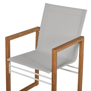 Alfresco Milan White Kollu Sandalye