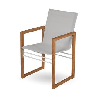 Alfresco Milan White Kollu Sandalye