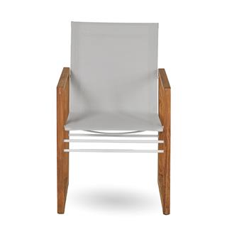 Alfresco Milan White Kollu Sandalye