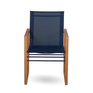 Alfresco Milan Navy Blue Kollu Sandalye
