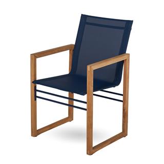 Alfresco Milan Navy Blue Kollu Sandalye