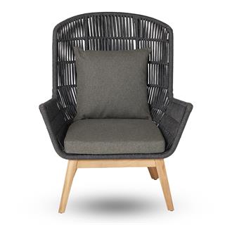 Minoto Lounge Yüksek Sırtlı Koltuk-(Minderli)