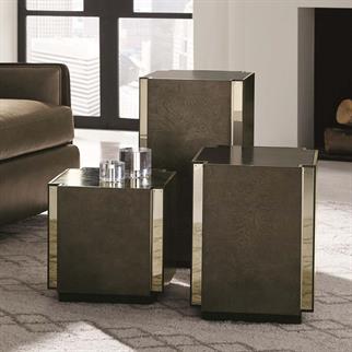 Caracole Modern Uptown Black Gold Large Sehpa