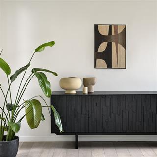 Ethnicraft Mozaic Üç Kapaklı Black Büfe