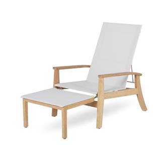 Alfresco Napoli Puf Entegreli Dinlenme Şezlongu