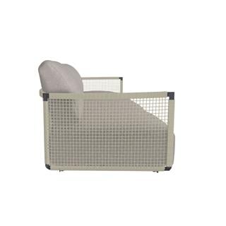 Nodi 3 lü Kanepe Modül Frame Wenge -Weave Linen - Minder : 3 lü Oturum ve Sırt Dahil - Cuschion: Knit,Dunes (E35)  - Kategori E