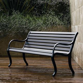 Fast Oasi Metallic Grey 2-Seater Bench