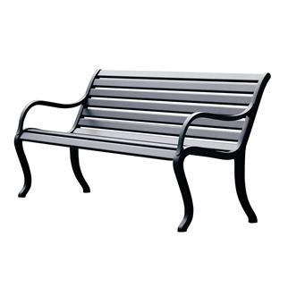 Fast Oasi Metallic Grey 2-Seater Bench
