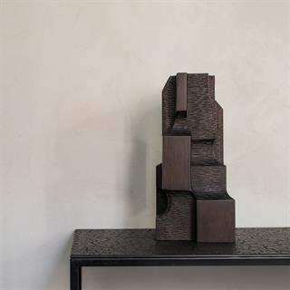 Object Block Organik Heykel-Mahogany